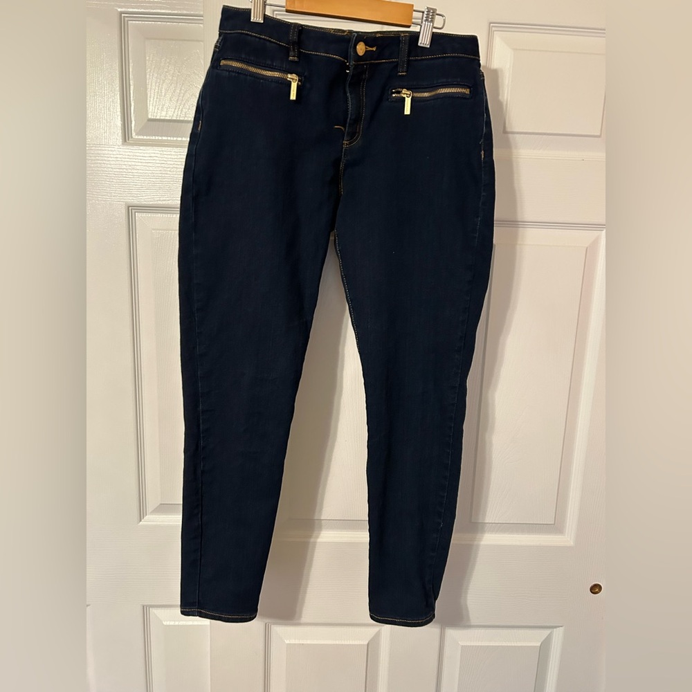 Michael Kors Navy Skinny Jeans size 8